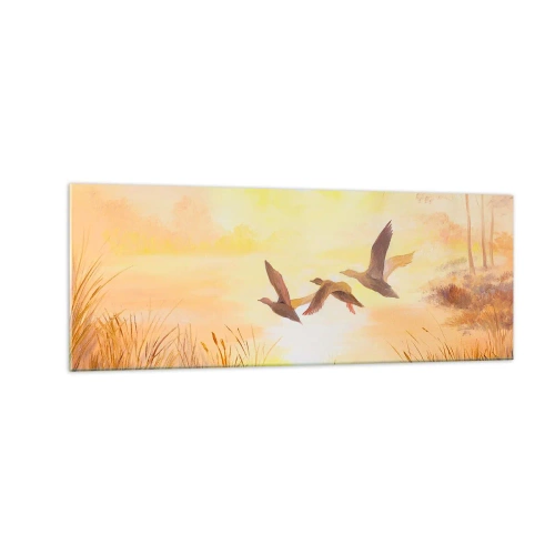 Quadro em vidro - O início de uma longa viagem - 140x50 cm