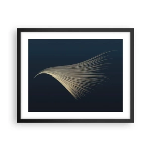 Pôster com moldura preta - Como o cabelo de um anjo - 50x40 cm