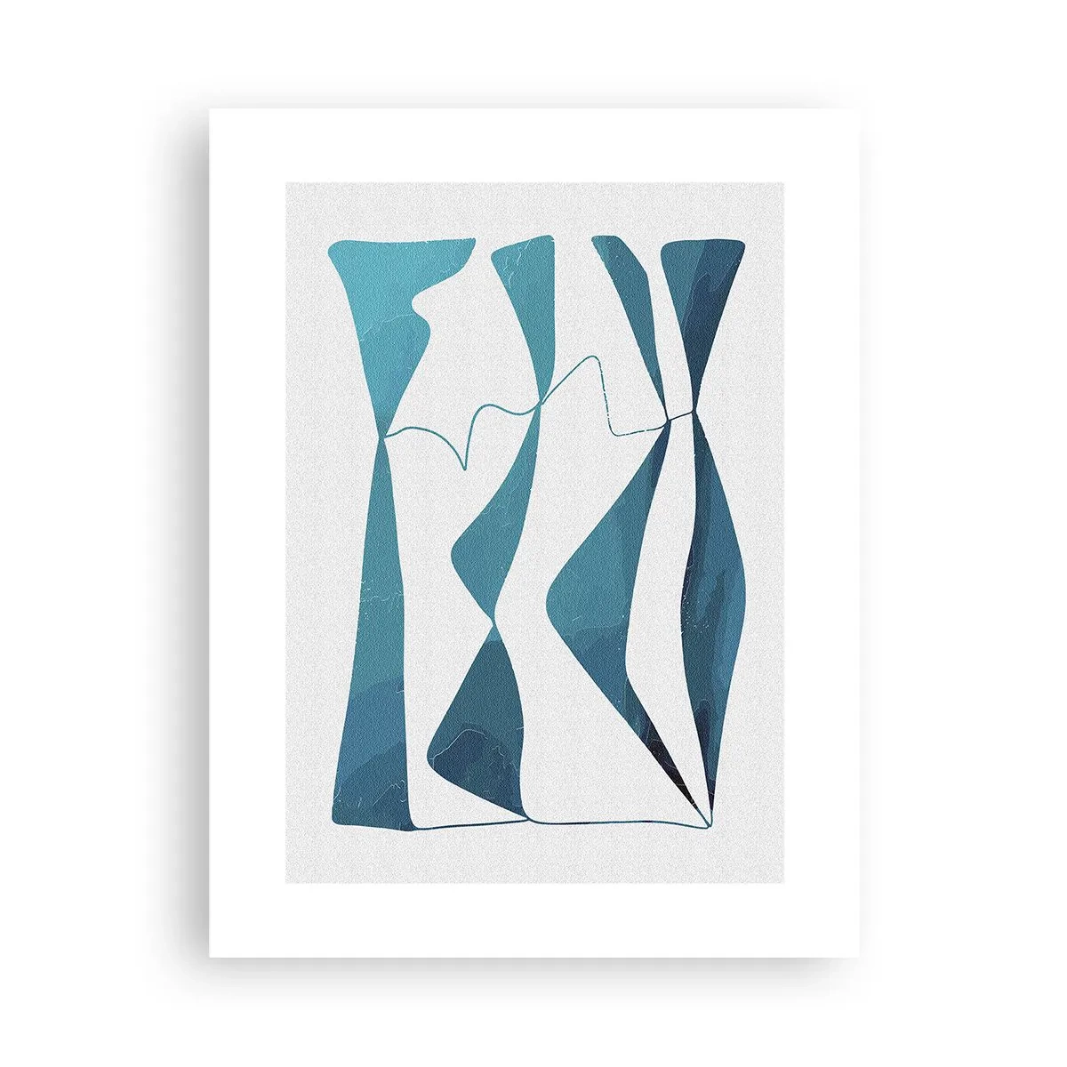 Pôster - Abstração: composto turquesa - 30x40 cm