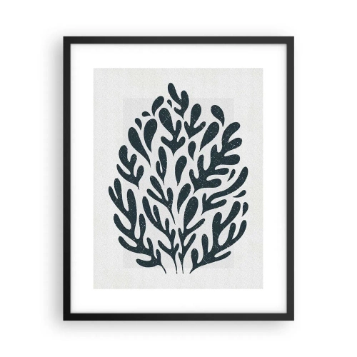 Pôster com moldura preta - Formas da natureza - 40x50 cm