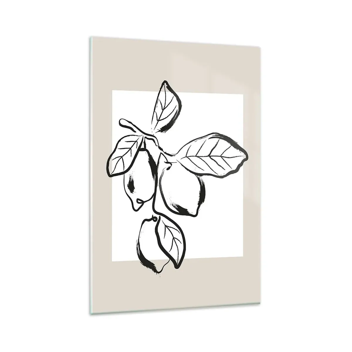 Quadro em vidro - Onde o limão amadurece… - 80x120 cm