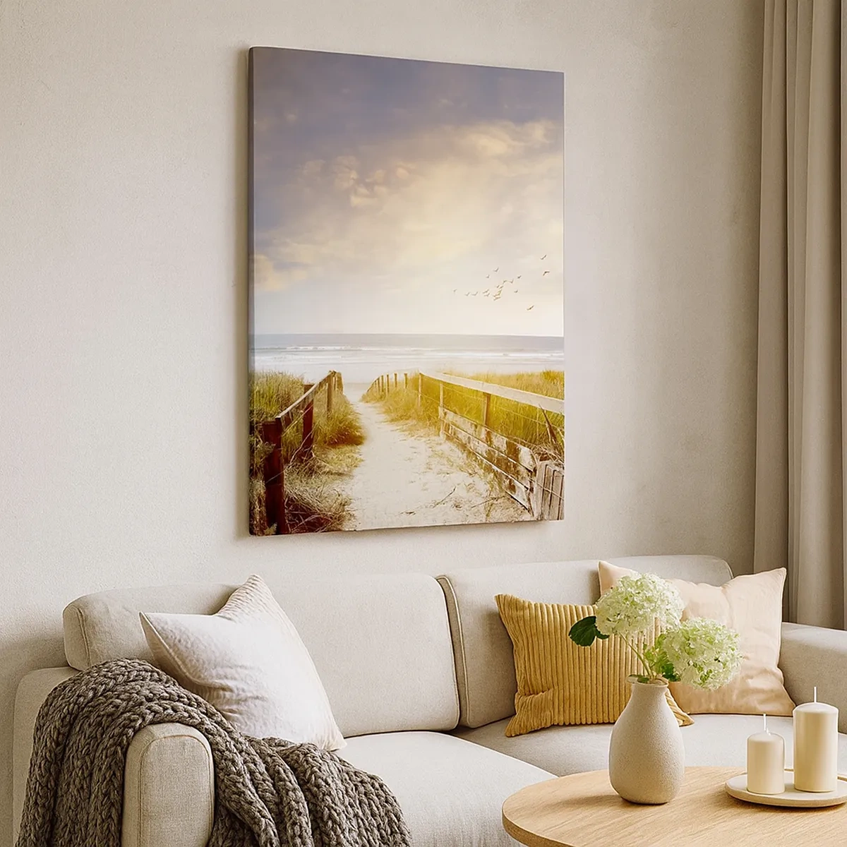 Quadro em tela - Espaço de paz - 50x70 cm