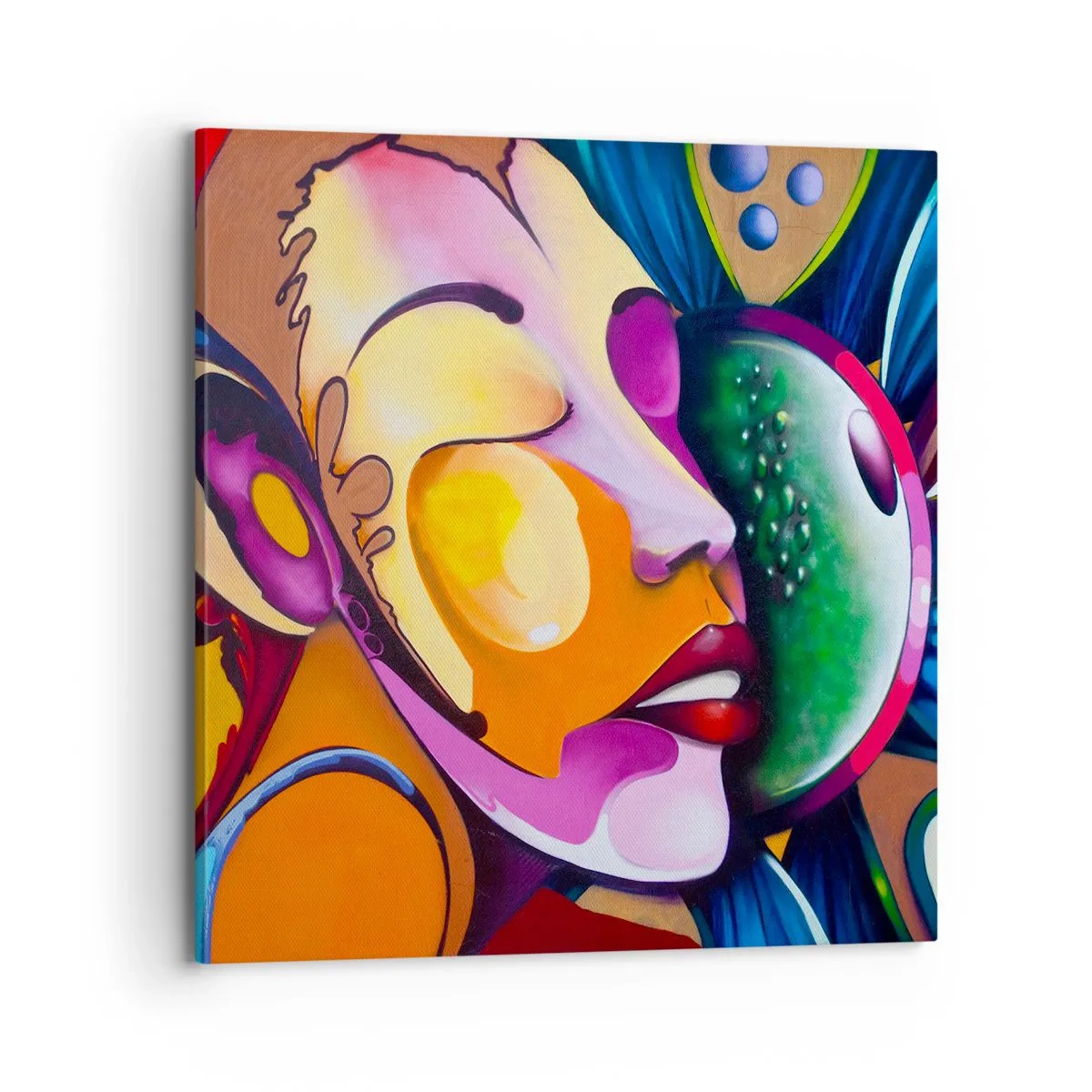 Quadro em tela - Toque de cor - 70x70 cm