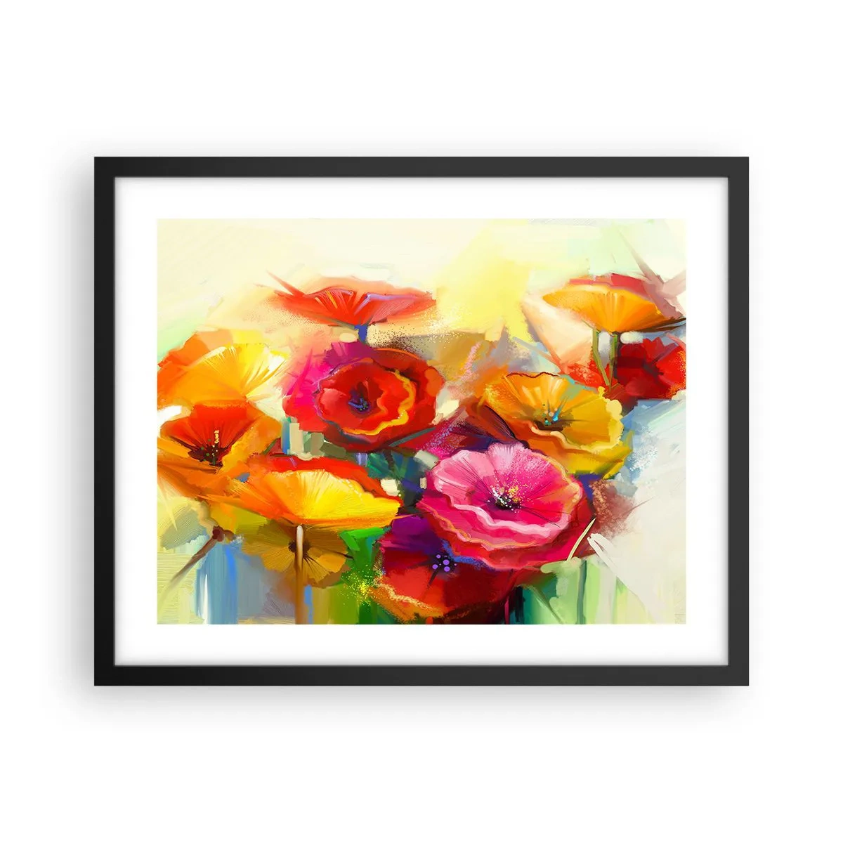 Pôster com moldura preta - Não só vermelho - 50x40 cm