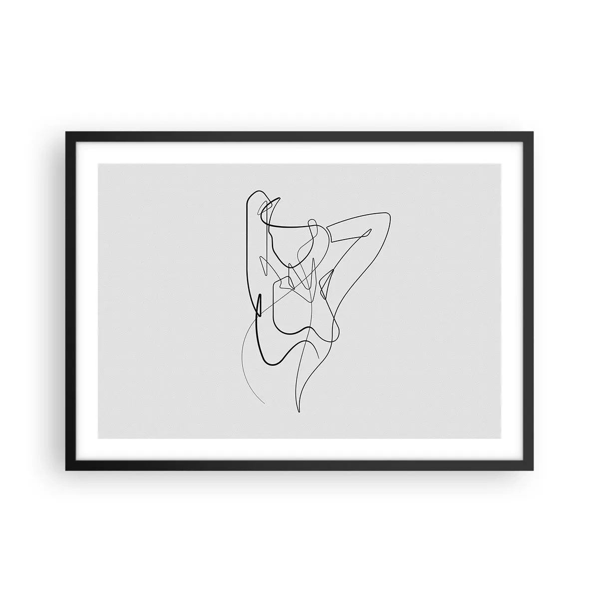 Pôster com moldura preta - Que tipo de pessoa é realmente... - 70x50 cm