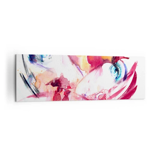 Quadro em tela - Na proximidade, o mundo floresce - 160x50 cm