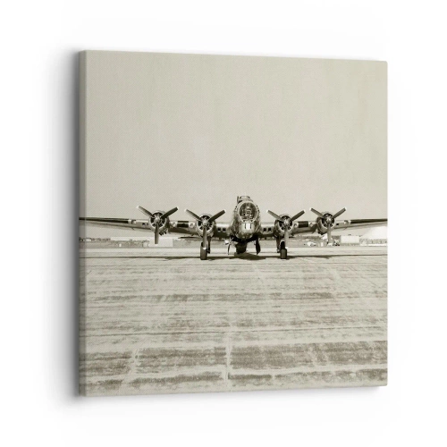 Quadro em tela - Pronto como sempre  - 30x30 cm