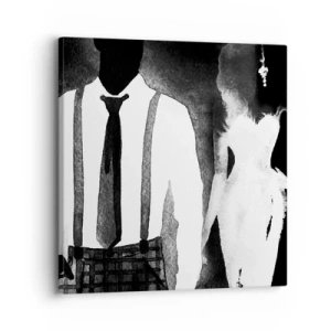 Quadro em tela - Num clima noir - 30x30 cm