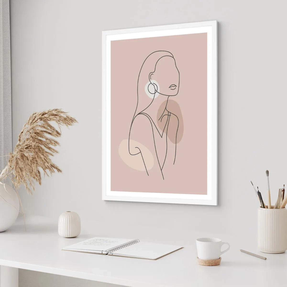 Pôster em moldura branca - Um ícone da feminilidade - 40x50 cm