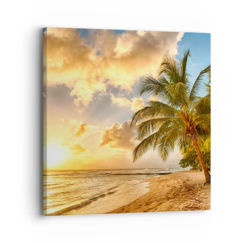 Quadro em tela - Eterno verão, férias eternas - 30x30 cm