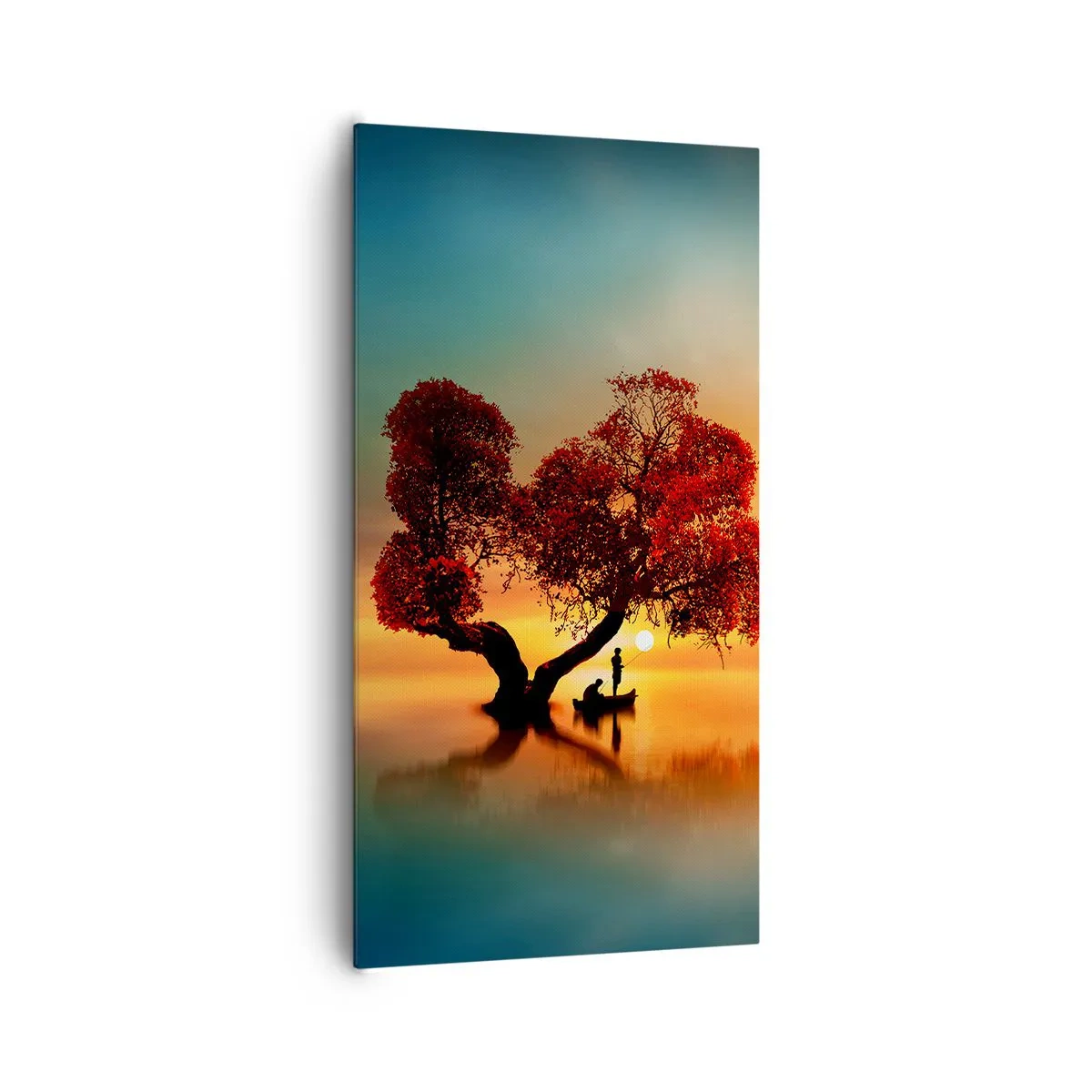 Quadro em tela - A distância e o silêncio do mundo - 65x120 cm