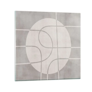 Quadro em vidro - Circular e direto - 70x70 cm