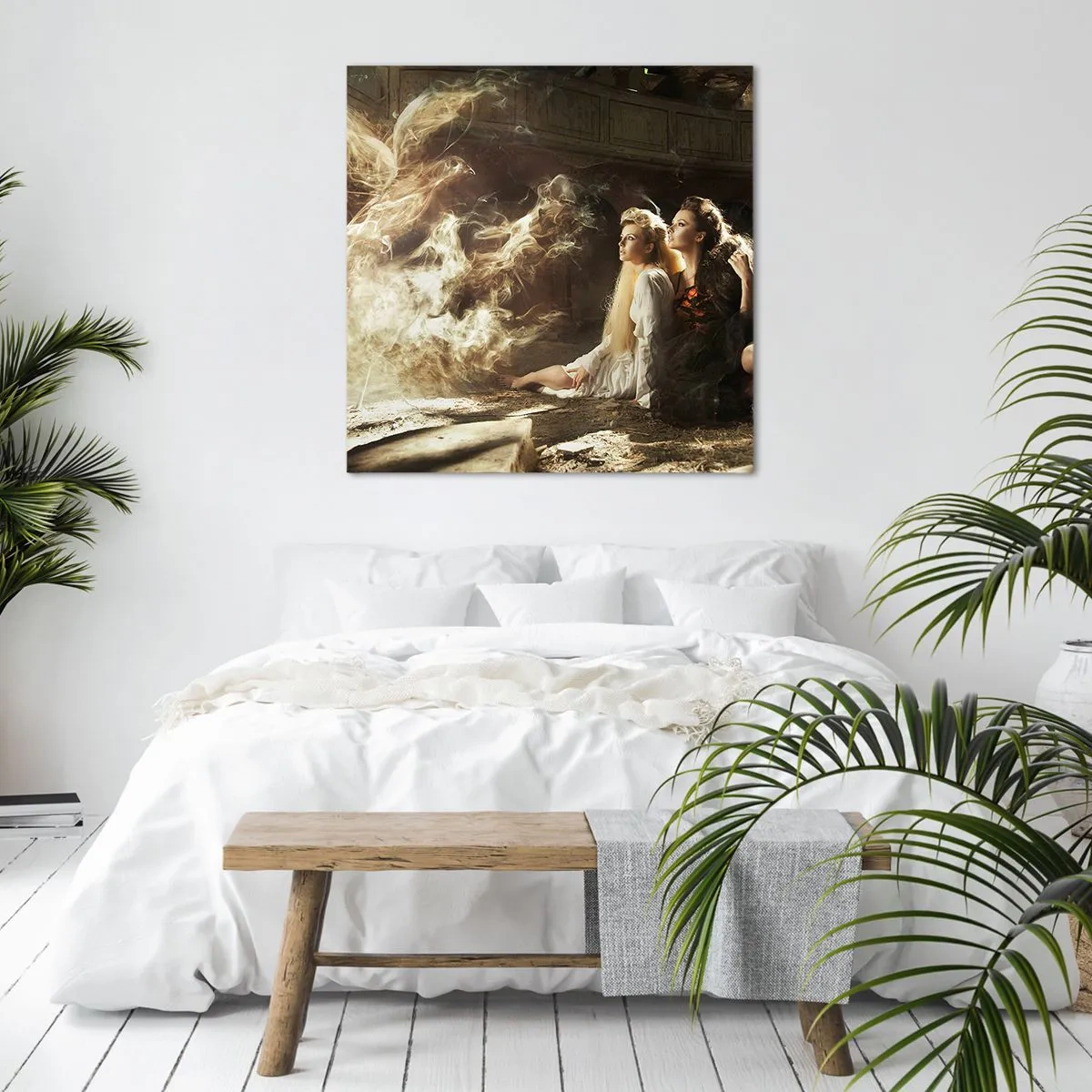 Quadro em tela - E a poesia nasceu - 60x60 cm