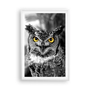 Pôster em moldura branca - Nada pode ser escondido - 61x91 cm