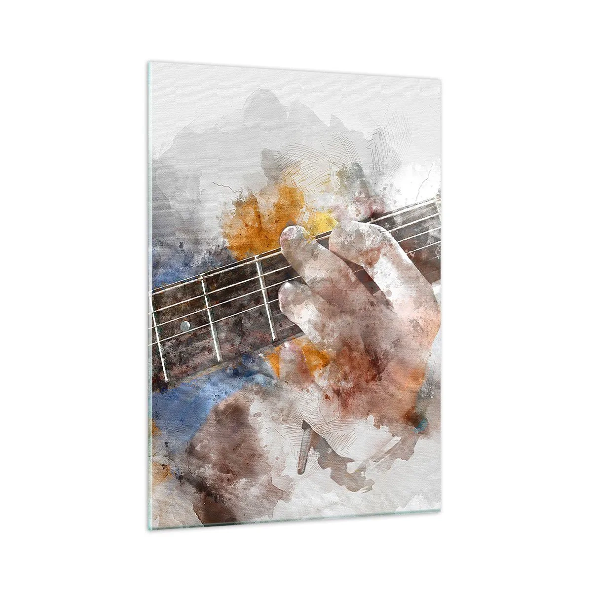 Quadro em vidro - Poesia entre as cordas - 50x70 cm