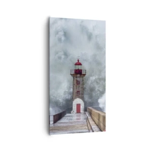 Quadro em tela - O rugido das águas, o som do vento - 65x120 cm