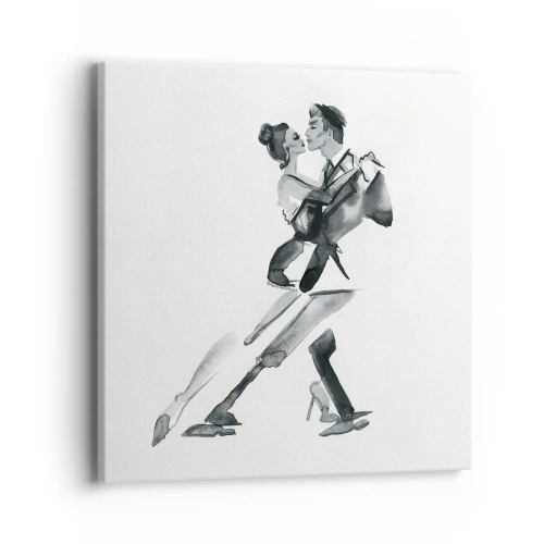 Quadro em tela - Num só ritmo - 40x40 cm