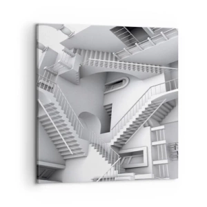 Quadro em tela - Paradoxos do espaço - 60x60 cm