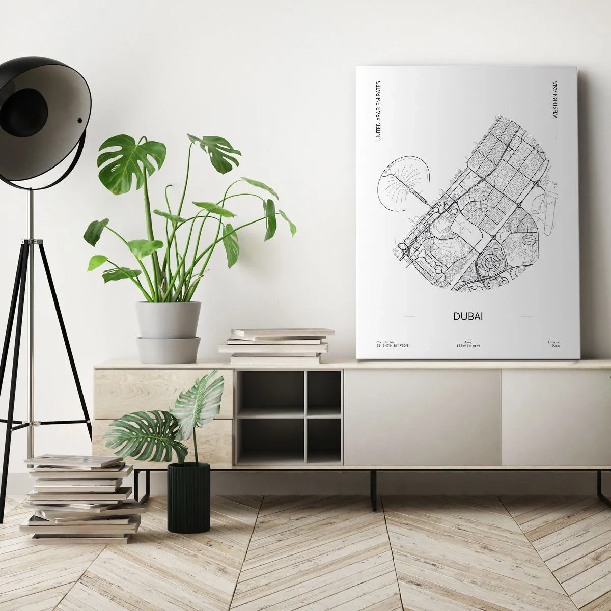 Quadro em tela - Anatomia de Dubai - 50x70 cm