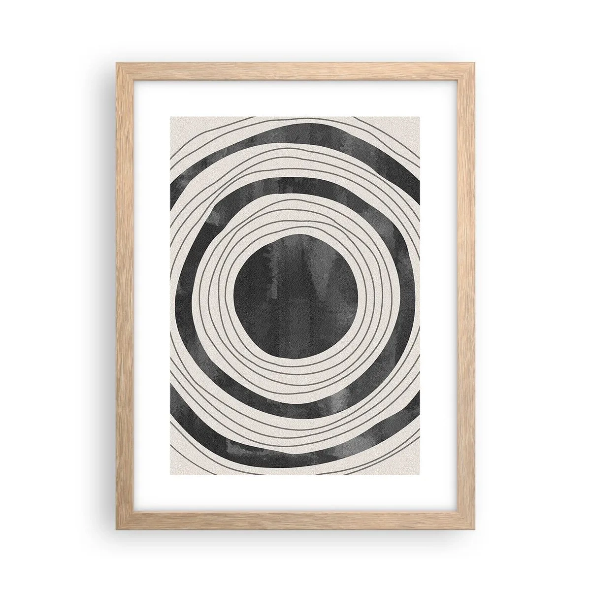 Pôster com moldura de carvalho claro - Direito ao ponto - 30x40 cm