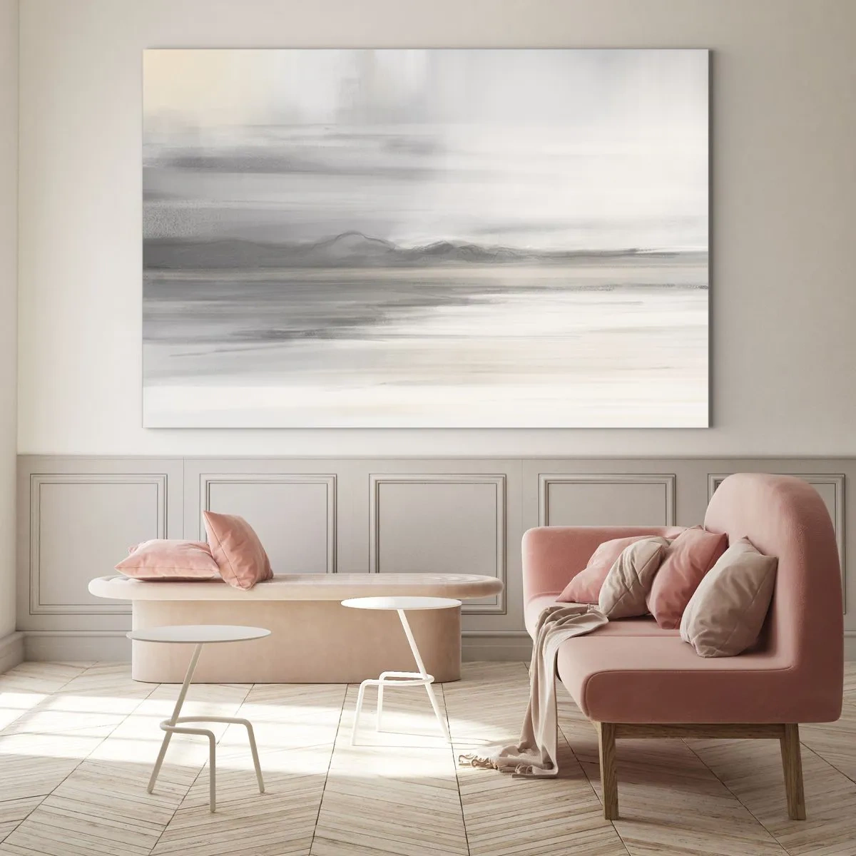 Quadro em vidro - Distância pensativa - 100x70 cm