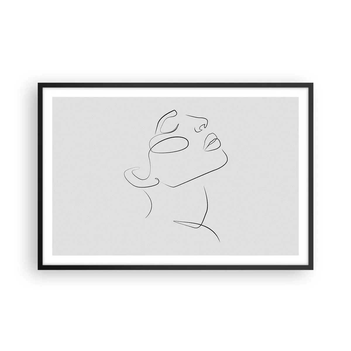Pôster com moldura preta - Os meandros dos sonhos - 91x61 cm