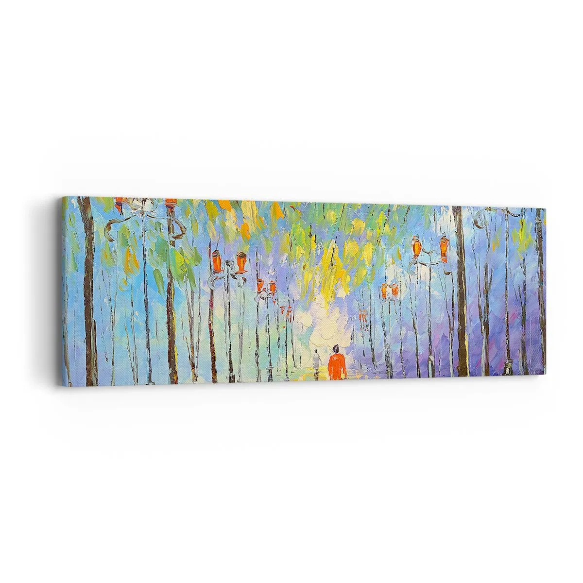 Quadro em tela - Canto nocturno da chuva - 90x30 cm