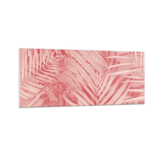 Quadro em vidro - Conceito cor-de-rosa - 100x40 cm