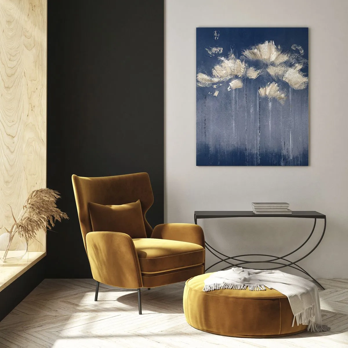 Quadro em vidro - Como pétalas ao vento - 50x70 cm