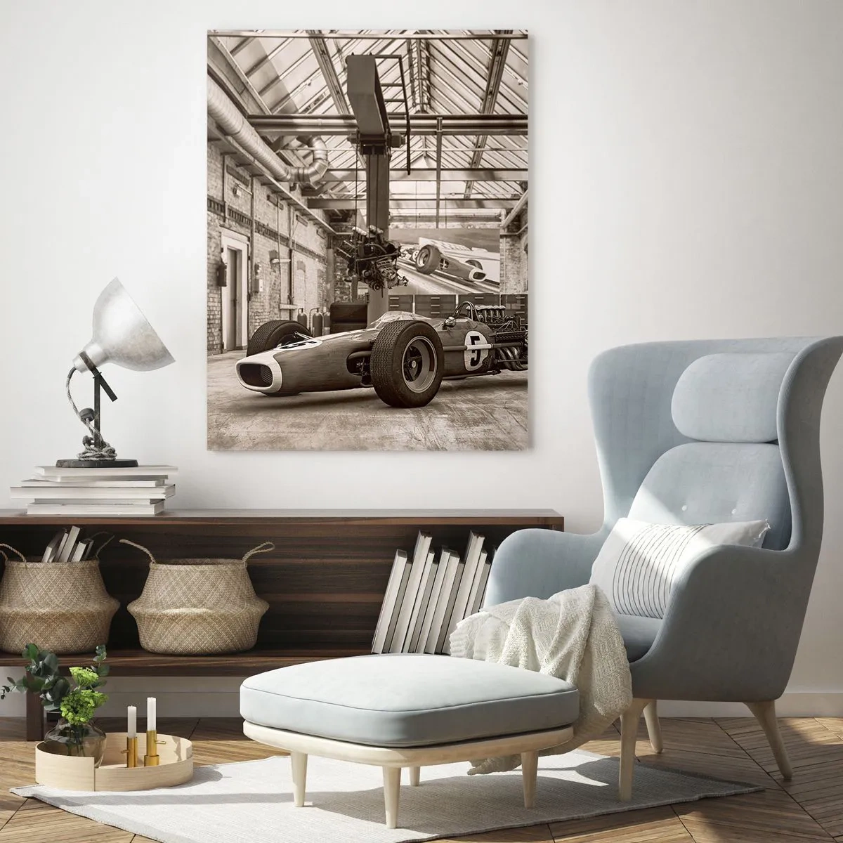 Quadro em vidro - O descanso do vencedor - 50x70 cm