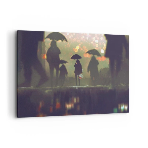Quadro em tela - Da perspectiva de uma gota de chuva - 100x70 cm