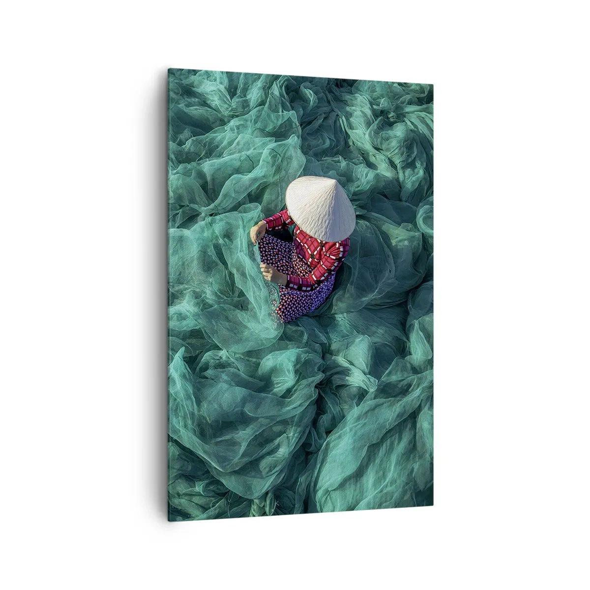 Quadro em tela - Num mar de redes - 80x120 cm