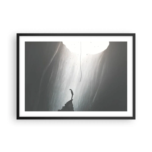 Pôster com moldura preta - Sempre há uma saída - 70x50 cm