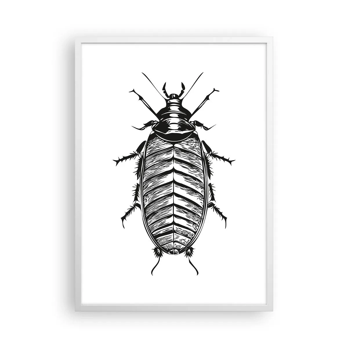 Pôster em moldura branca - Que exemplo! - 50x70 cm