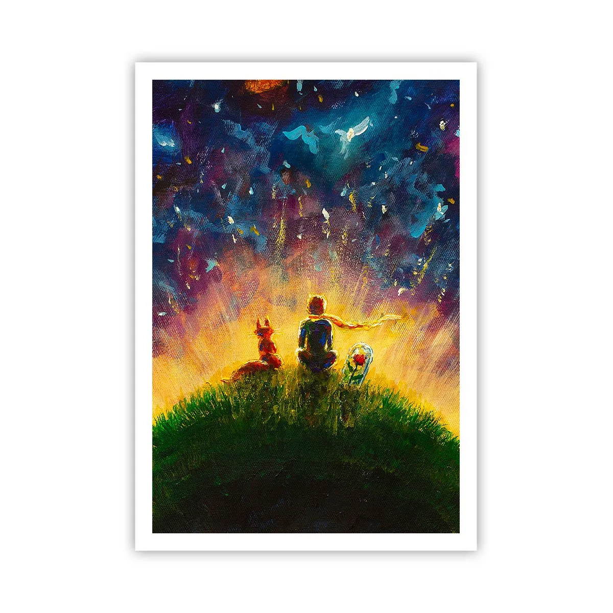 Pôster - Amor e amizade - o mundo inteiro - 70x100 cm