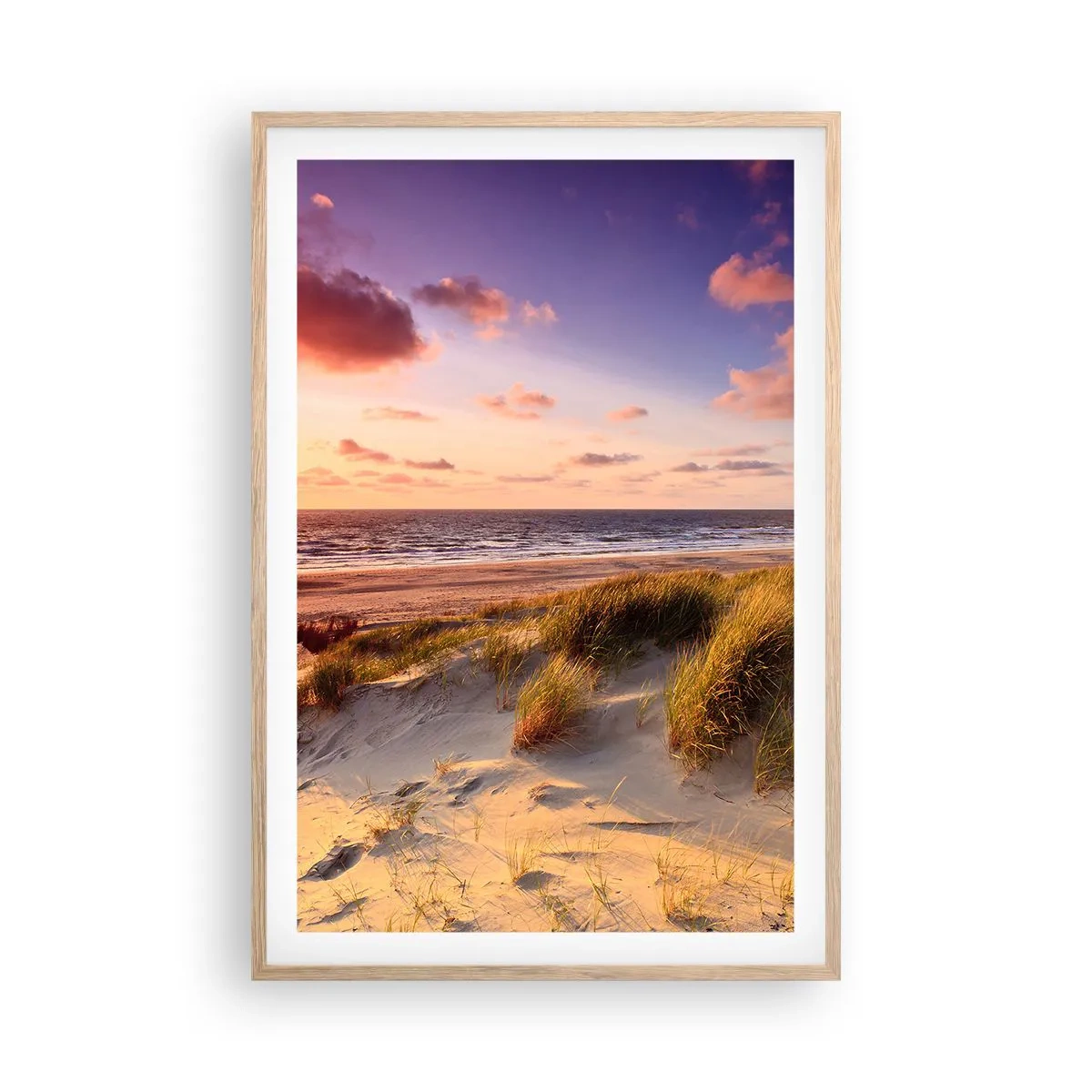 Pôster com moldura de carvalho claro - Ar com cheiro de verão - 61x91 cm