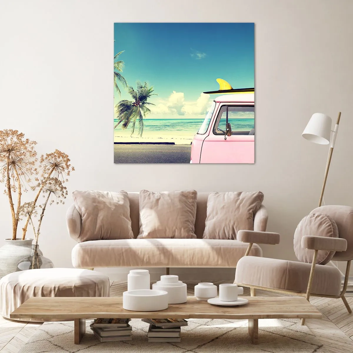 Quadro em tela - Está na hora das férias - 30x30 cm