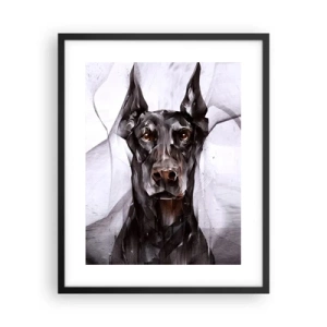 Pôster com moldura preta - Nascido na nobreza - 40x50 cm