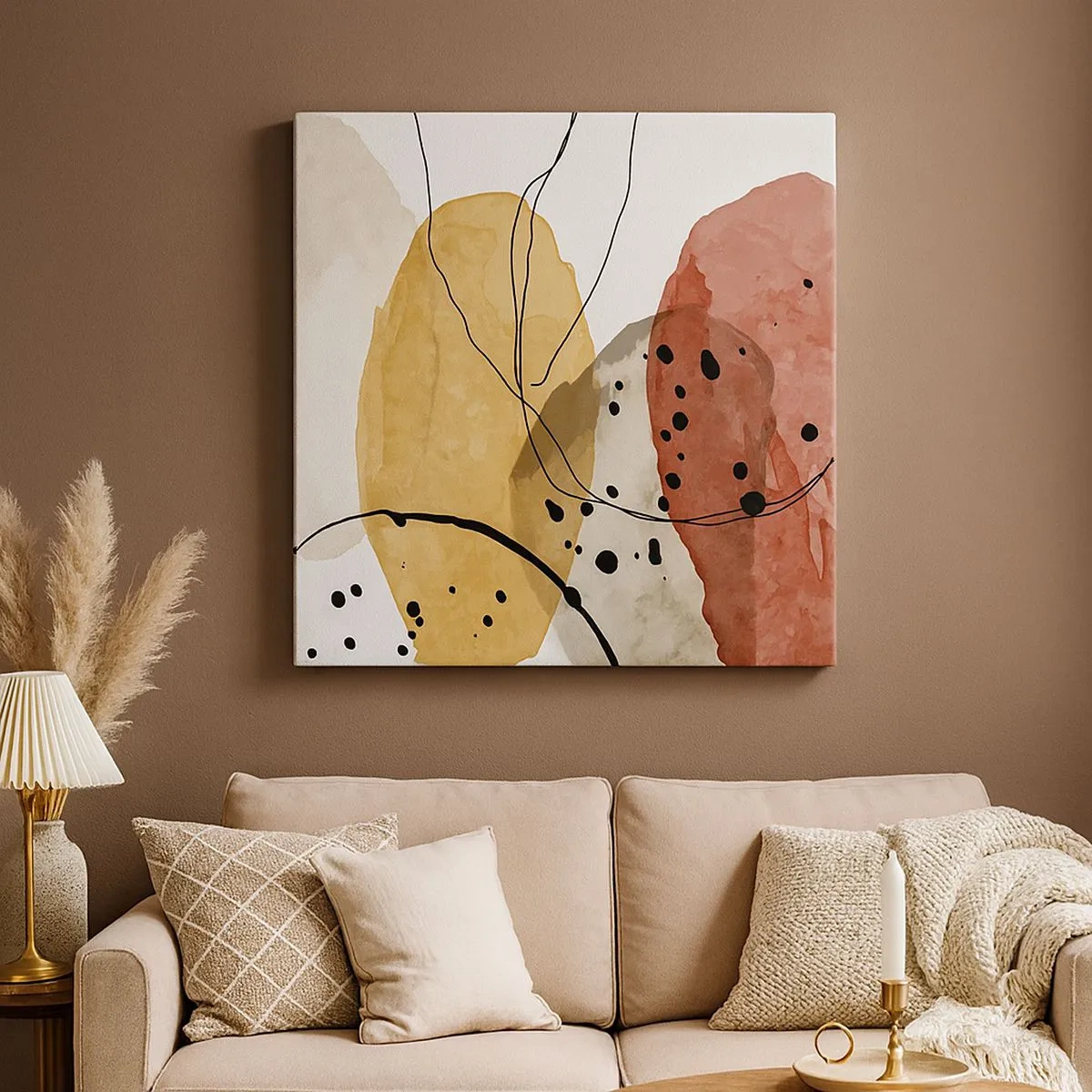 Quadro em tela - Como o ar leve e transparente - 30x30 cm