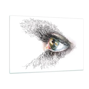 Quadro em vidro - Olhe diretamente para a alma - 120x80 cm