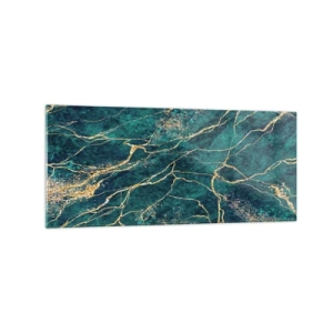 Quadro em vidro - Veia dourada - 120x50 cm