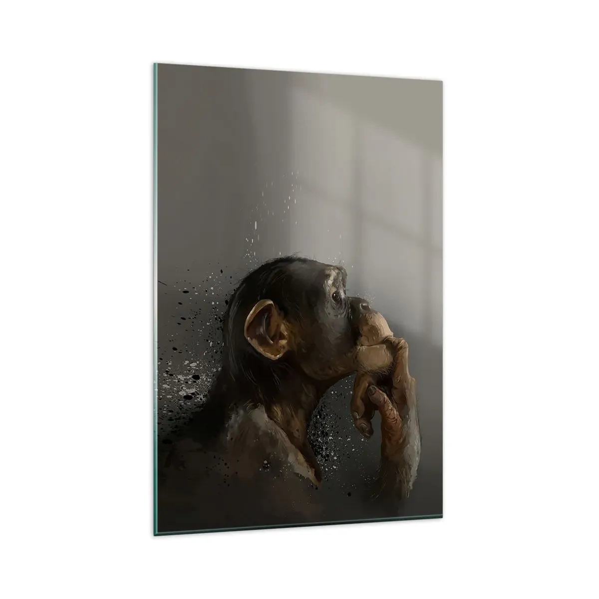 Quadro em vidro - Certamente um pensador - 80x120 cm
