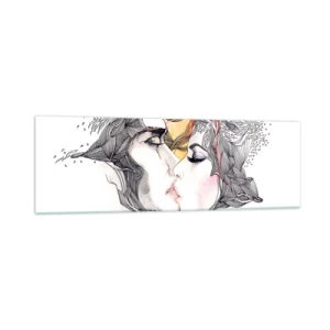 Quadro em vidro - O mundo não existe - 160x50 cm