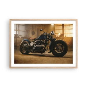 Pôster com moldura de carvalho claro - Tudo posso - 70x50 cm