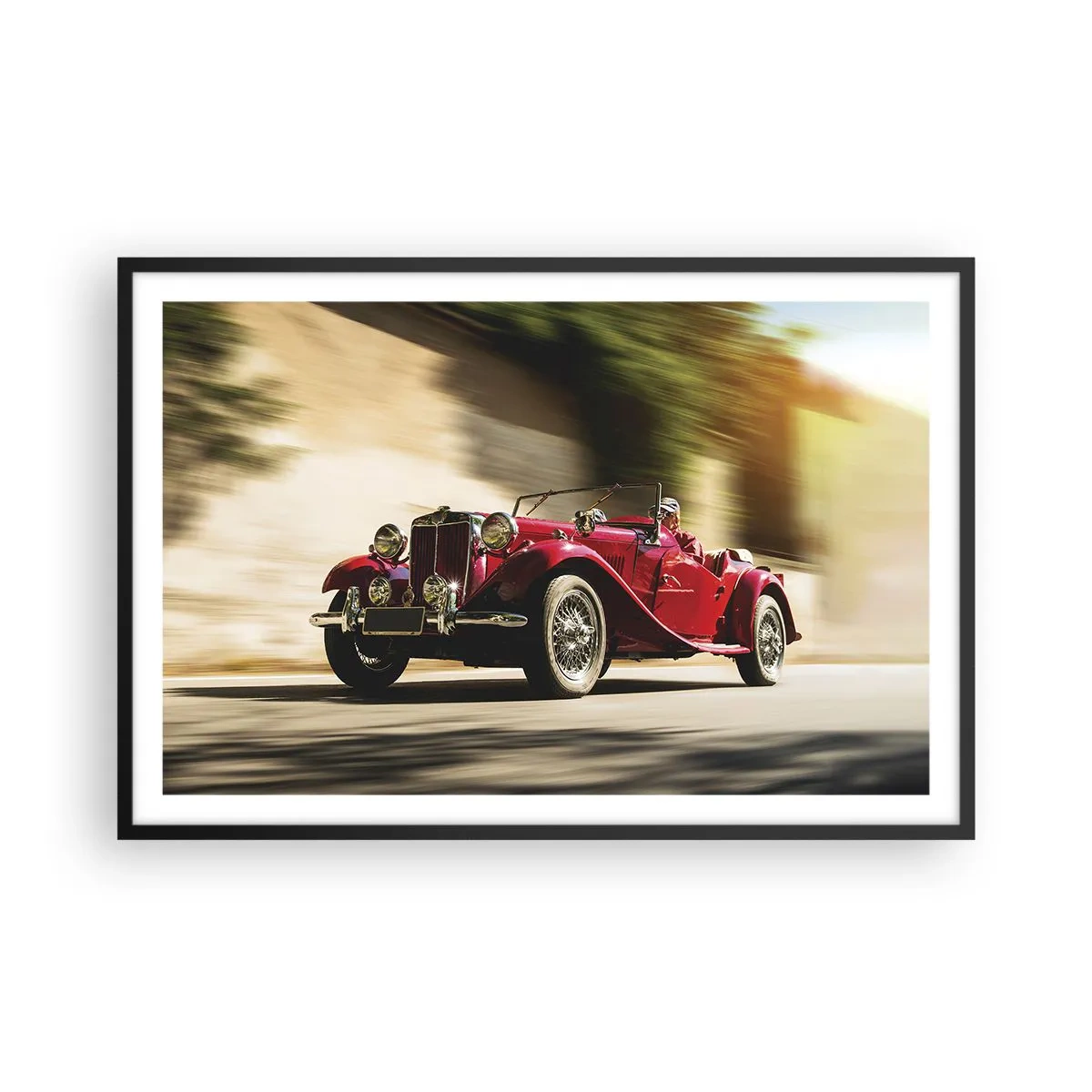 Pôster com moldura preta - Mais bonita que a Vitória de Samotrácia - 91x61 cm