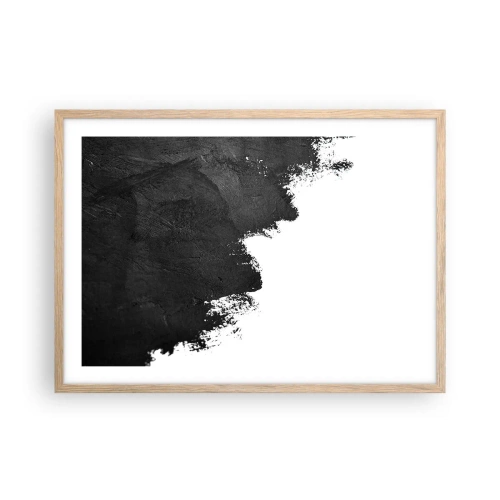 Pôster com moldura de carvalho claro - Elementos: terra - 70x50 cm