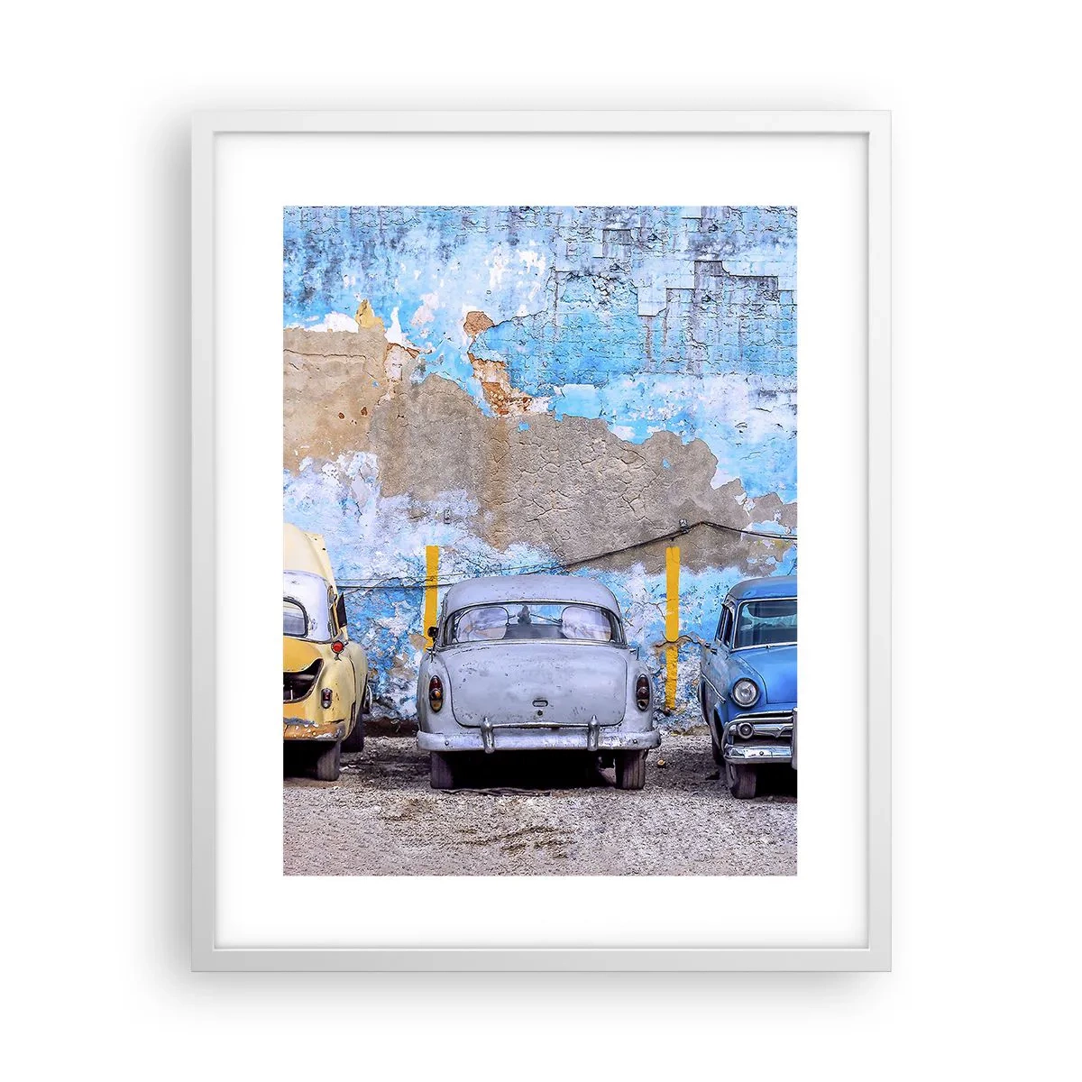 Pôster em moldura branca - Encontro de Veteranos - 40x50 cm