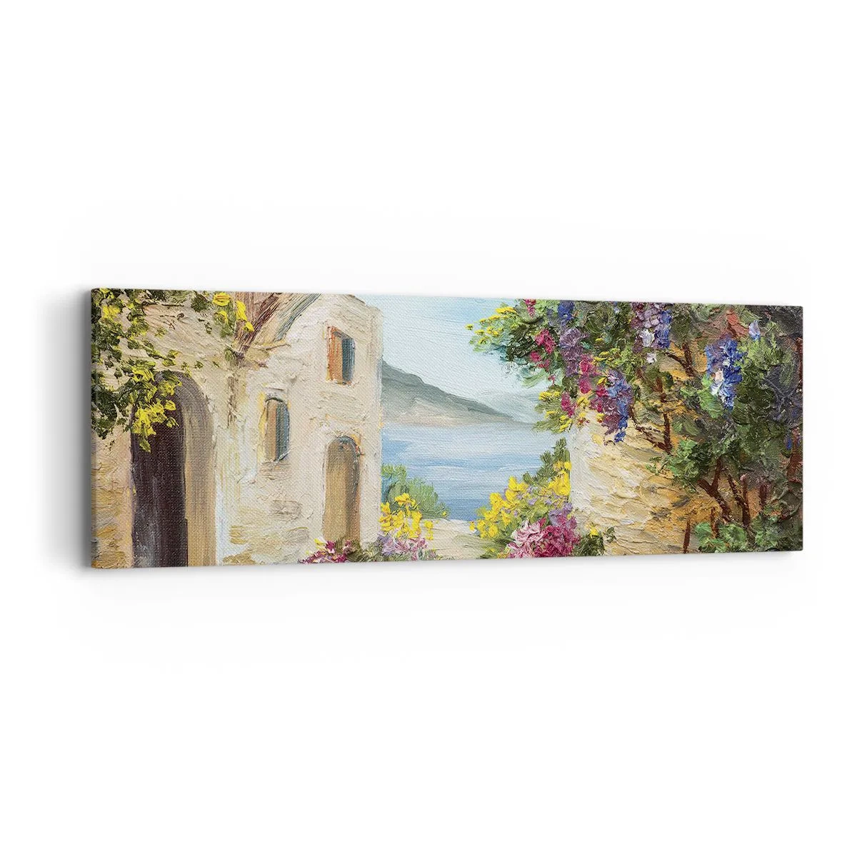Quadro em tela - O encanto da província costeira - 90x30 cm