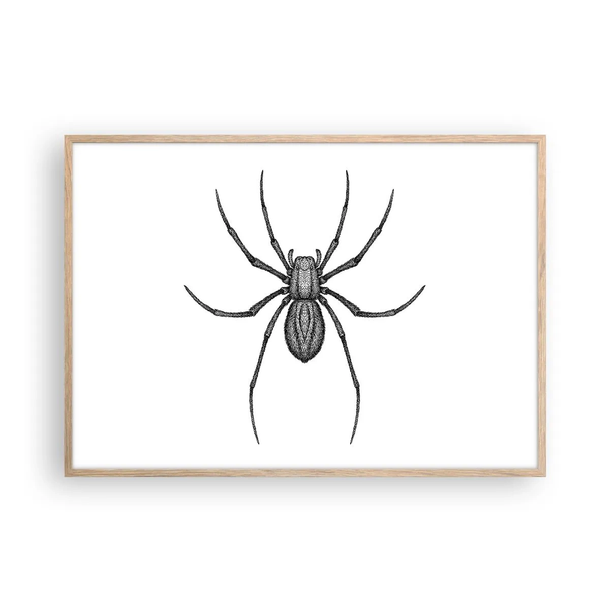 Pôster com moldura de carvalho claro - Precisão perturbadora - 100x70 cm