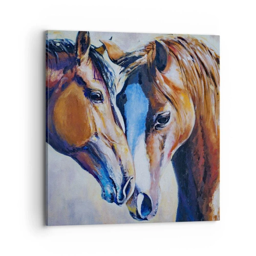 Quadro em tela - Isso é amizade? Isso é amor? - 70x70 cm